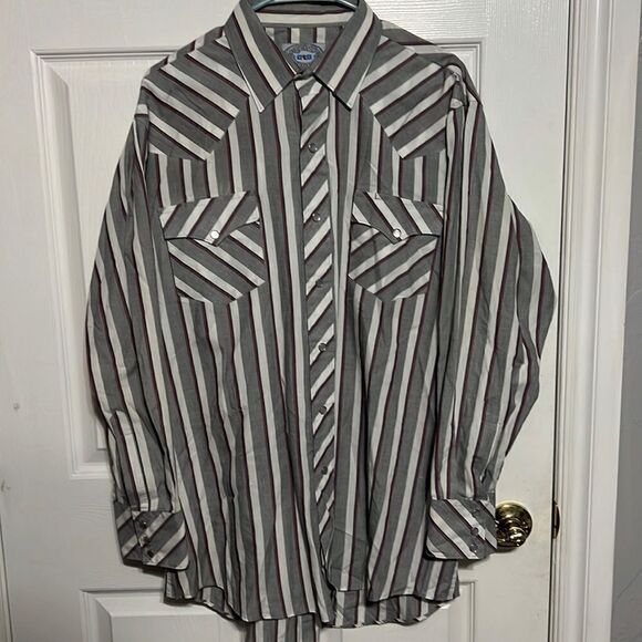 🔥🔥 Vintage ATB WESTERN WEAR PEARL SNAP SHIRT - Excellent Condition- Men Sz XL - Picture 1 of 7